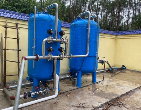 宣威文山干塘子10吨压力式一体化净水设备